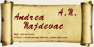 Andrea Majdevac vizit kartica
